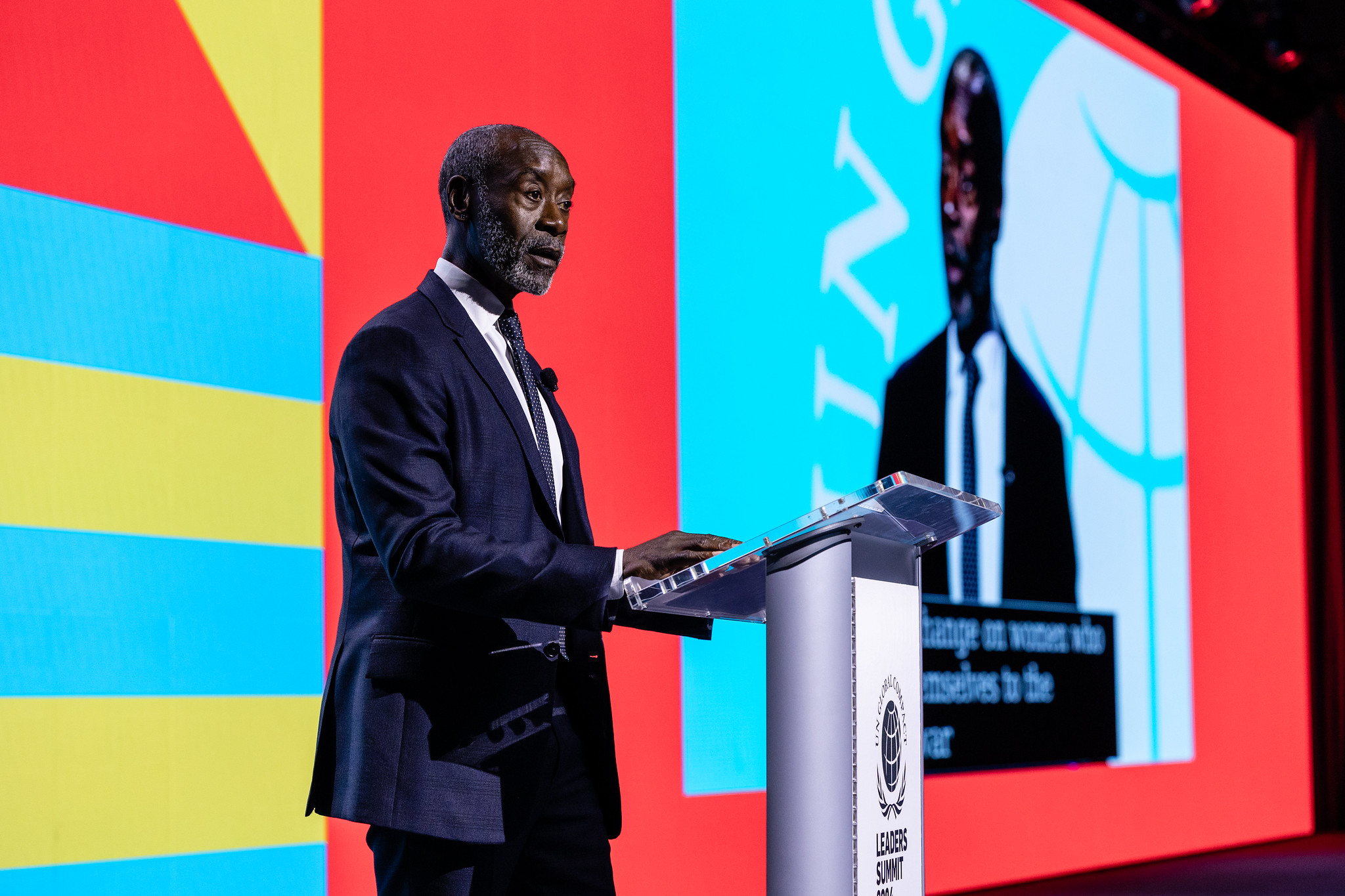 Don Cheadle at UN Leaders Summit 2024
