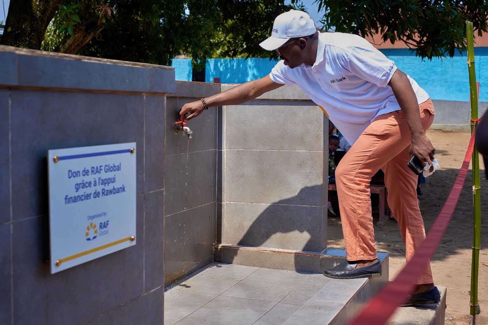 2023 project in the village of Kingila, Kongo-Central Province, which enabled access to safe drinking water for 160 households, representing approximately 870 residents.
