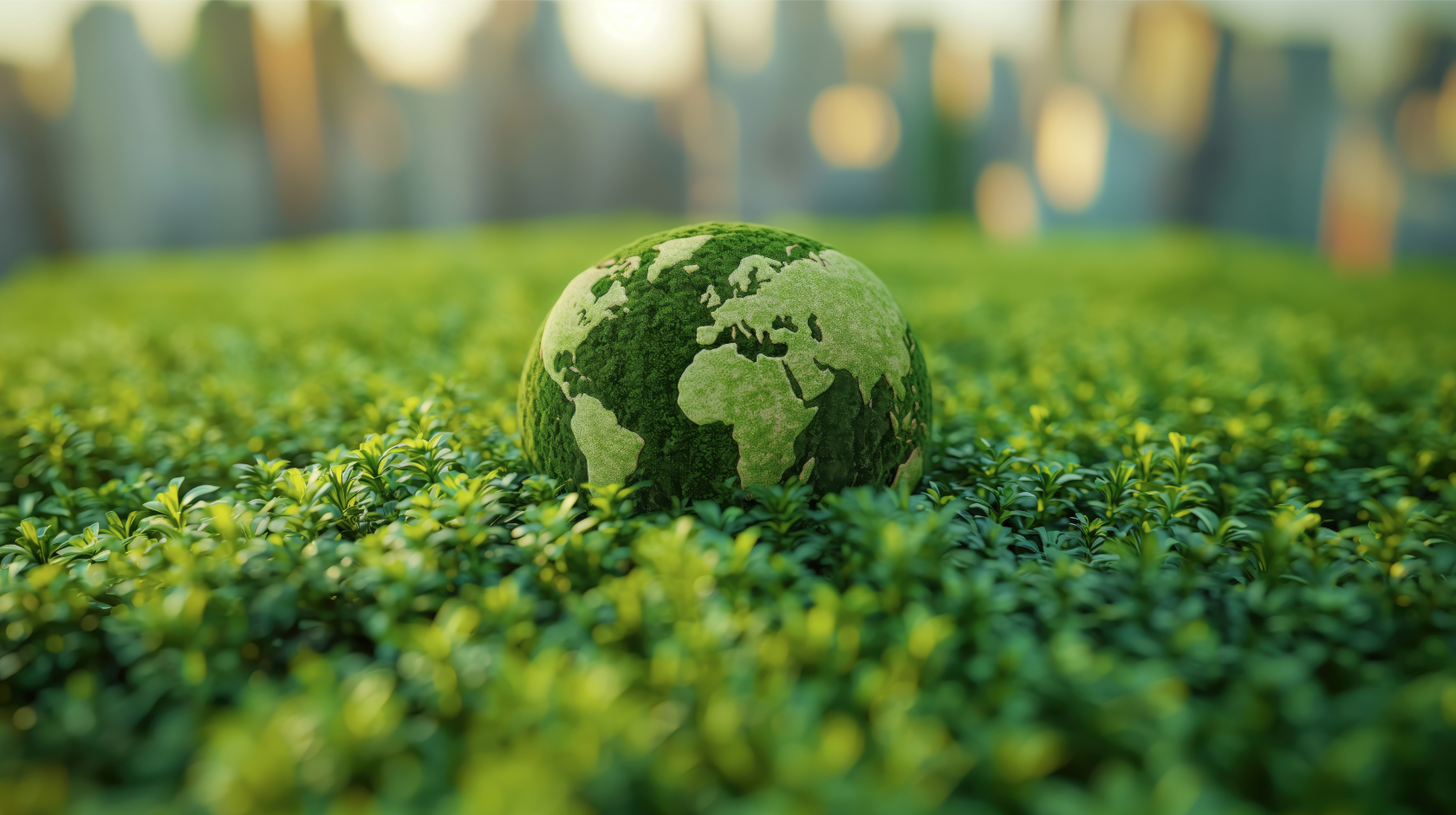 Green earth planet