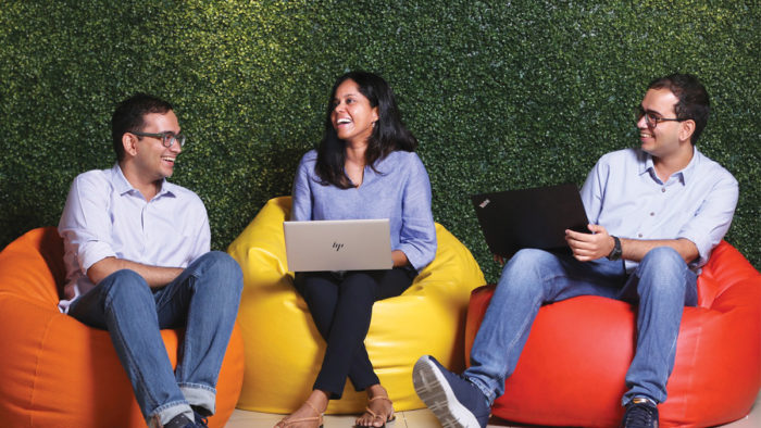 People talking in a meeting room