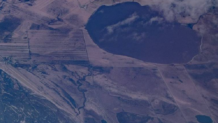 Land top view