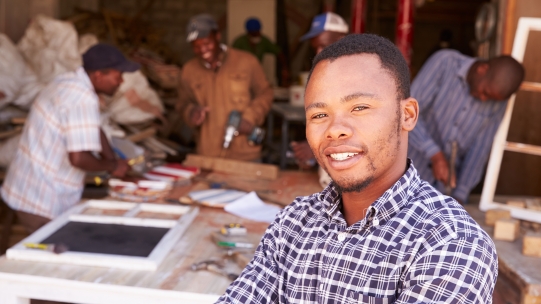 Man smiling