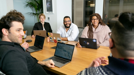 Group of diverse people working